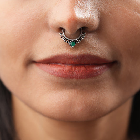 Stone Studded Beautiful Septum