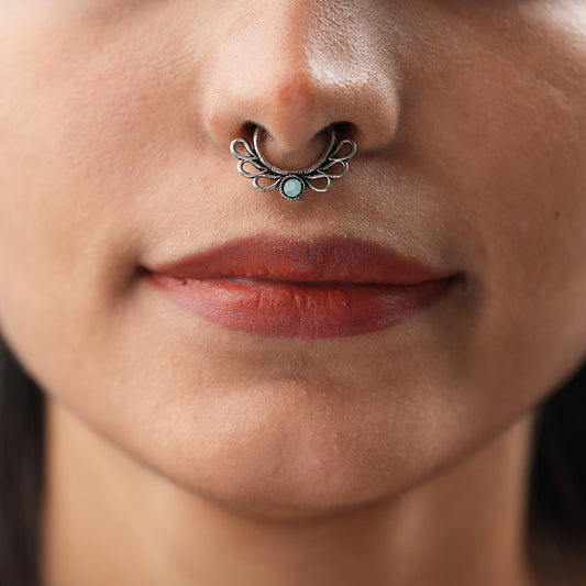 Stone Studded Beautiful Septum