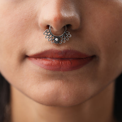 Stone Studded Beautiful Septum