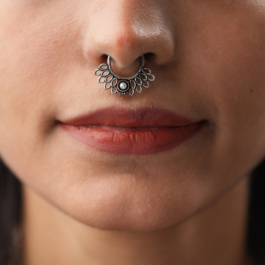 Stone Studded Beautiful Septum