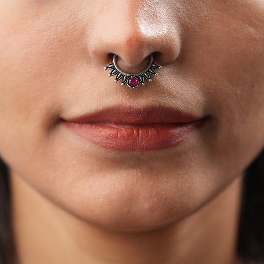 Stone Studded Beautiful Septum