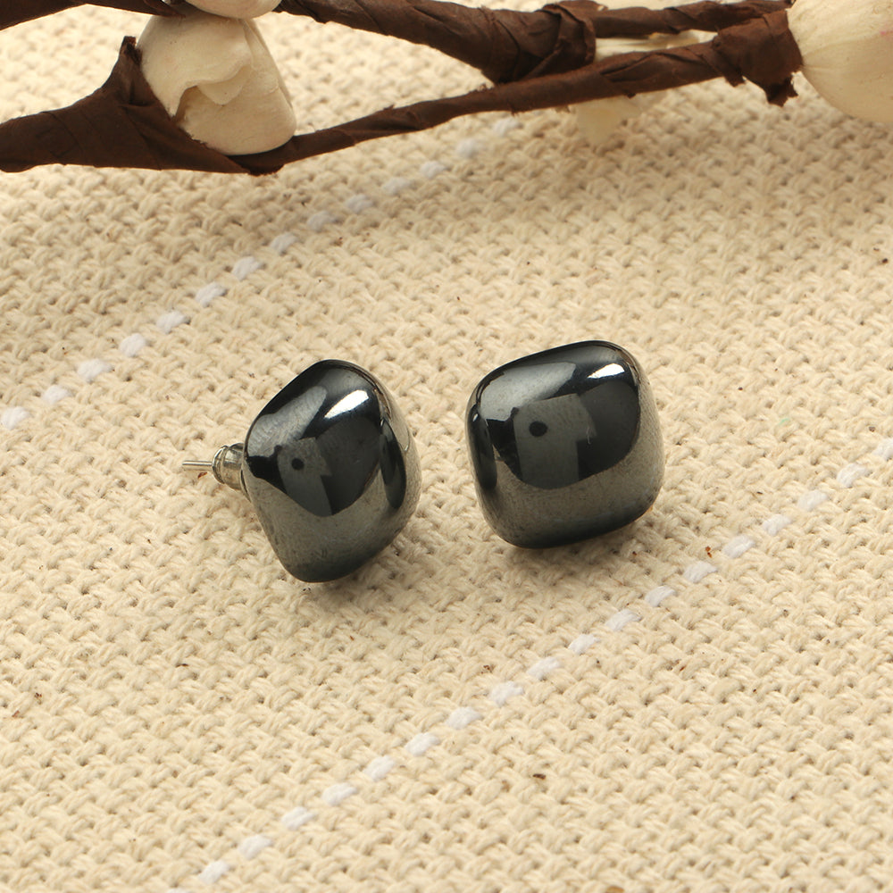Clean Glow- Stone Stud Earrings