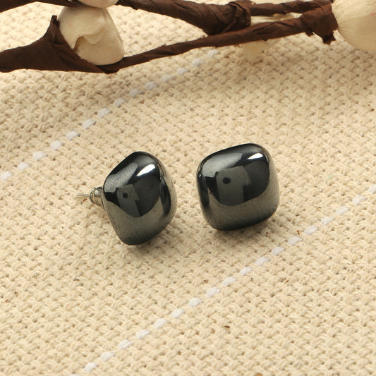 Clean Glow- Stone Stud Earrings