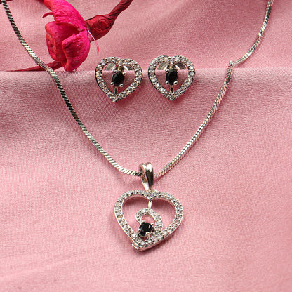 Gentle Heart- Stone studded neckpiece set