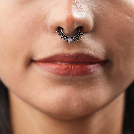 Stone Studded Beautiful Septum
