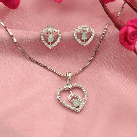 Gentle Heart- Stone studded neckpiece set