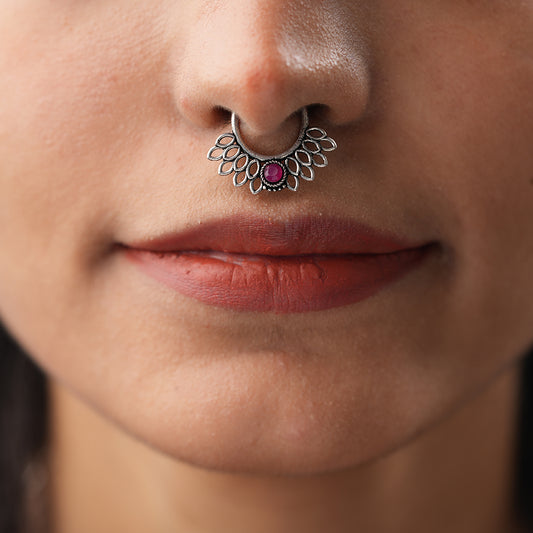 Stone Studded Beautiful Septum