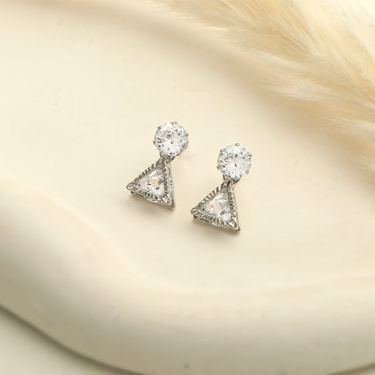 Gentle Shine- Stone studded dangler earrings