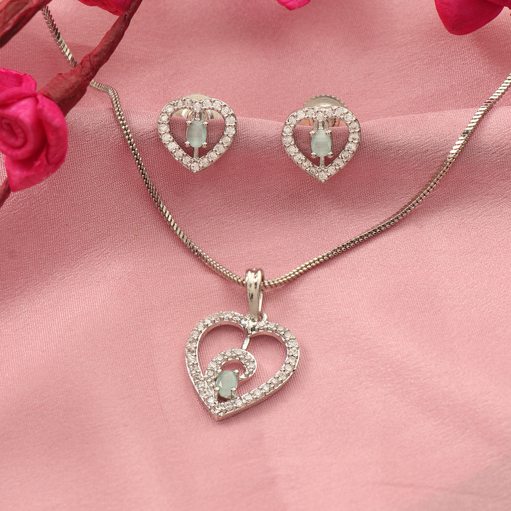 Gentle Heart- Stone studded neckpiece set