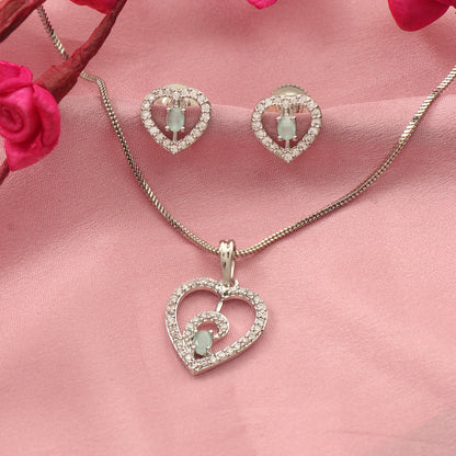 Gentle Heart- Stone studded neckpiece set
