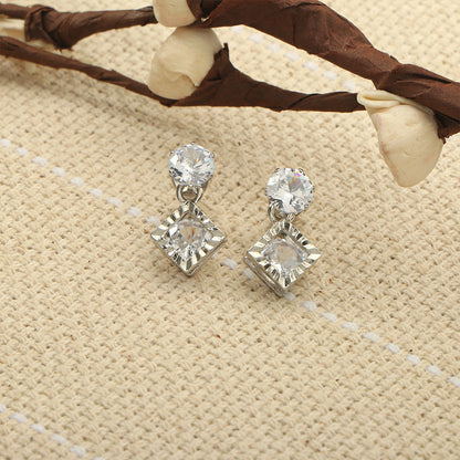Soft Spark- Stone studded dangler earrings