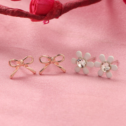 Petal Pop Pair- Combo stud earrings