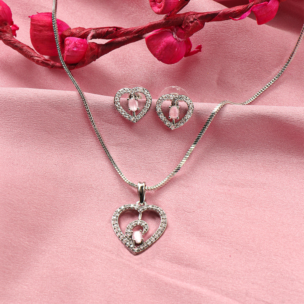 Gentle Heart- Stone studded neckpiece set