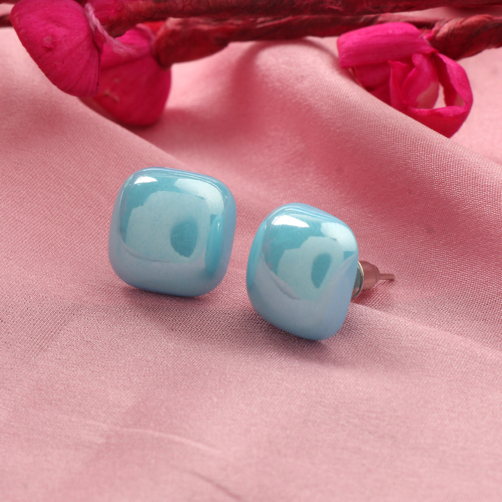Clean Glow- Stone Stud Earrings