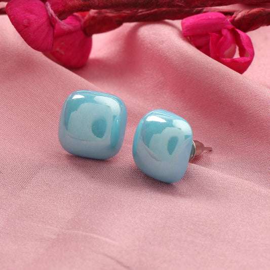 Clean Glow- Stone Stud Earrings