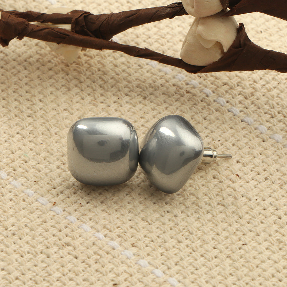 Clean Glow- Stone Stud Earrings