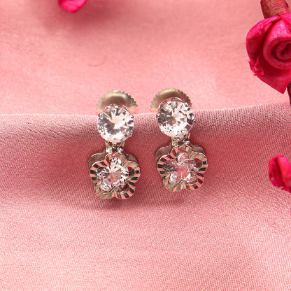 Crystal Flash- Stone studded dangler earrings