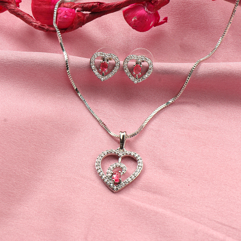 Gentle Heart- Stone studded neckpiece set