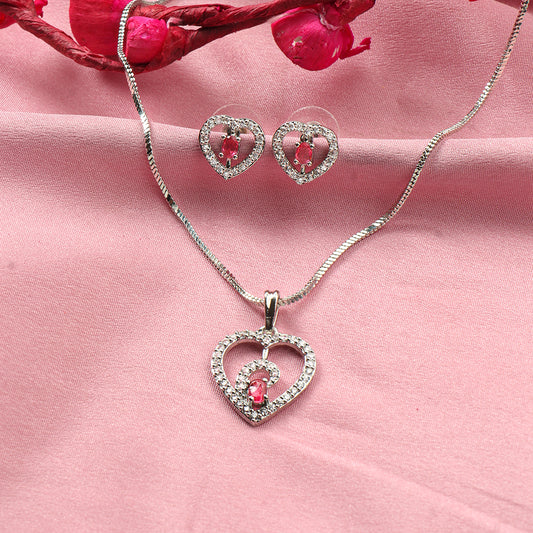 Gentle Heart- Stone studded neckpiece set