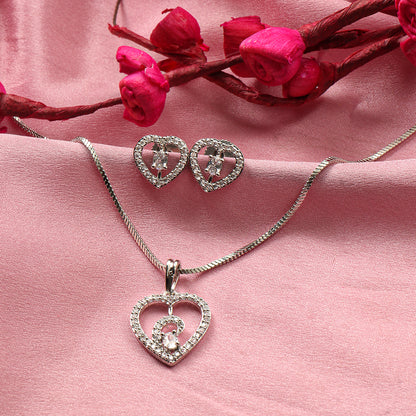 Gentle Heart- Stone studded neckpiece set