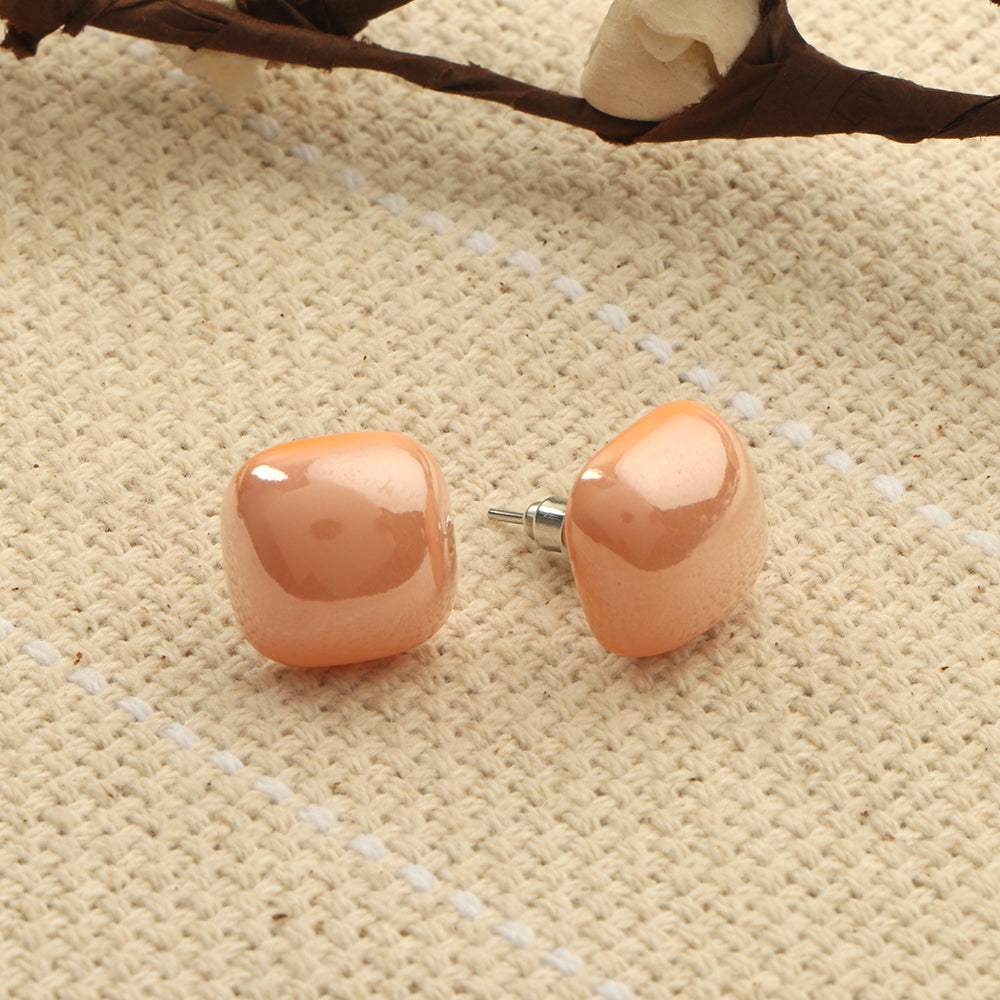 Clean Glow- Stone Stud Earrings