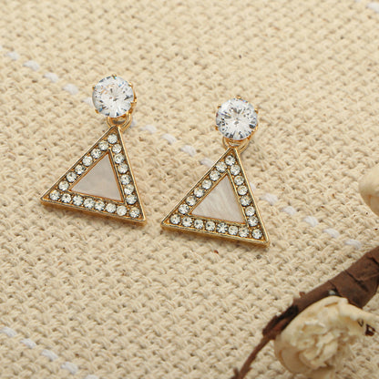 Stone Accent- Stone studded dangler earrings