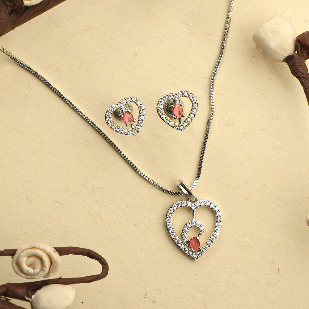 Gentle Heart- Stone studded neckpiece set