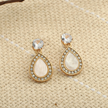 Drop Bling- Stone studded dangler earrings