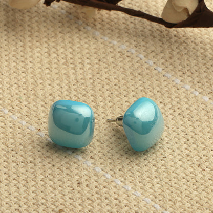 Clean Glow- Stone Stud Earrings