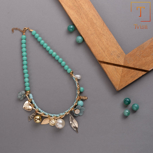 Greenish fancy necklace