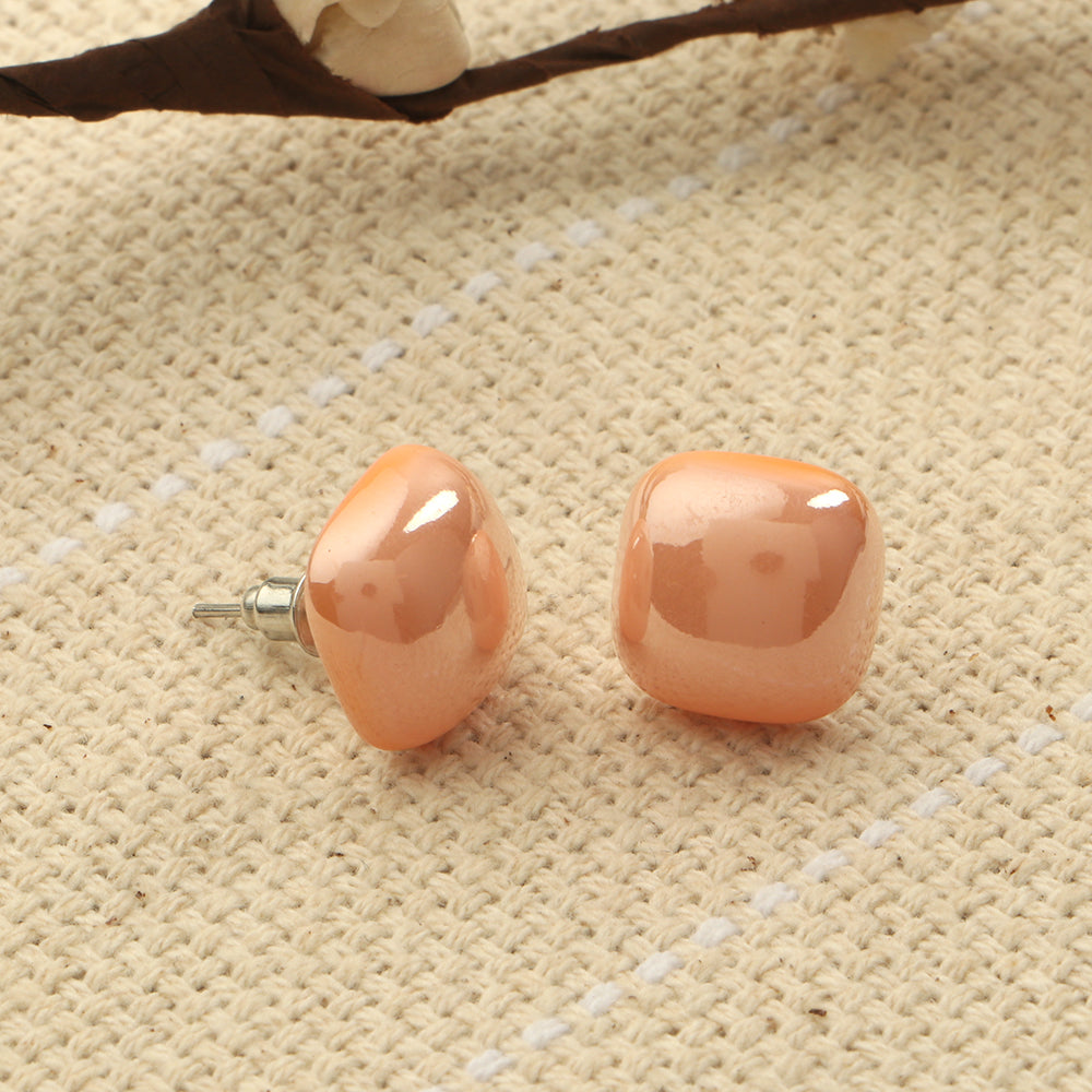 Clean Glow- Stone Stud Earrings