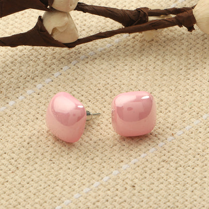 Clean Glow- Stone Stud Earrings