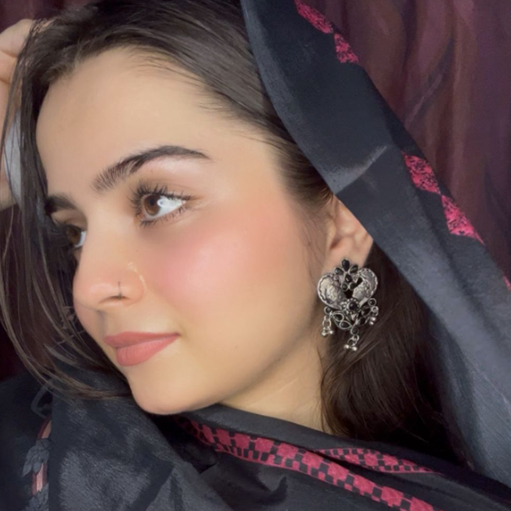 Bulbul Bling Party Studds earrings (Black)