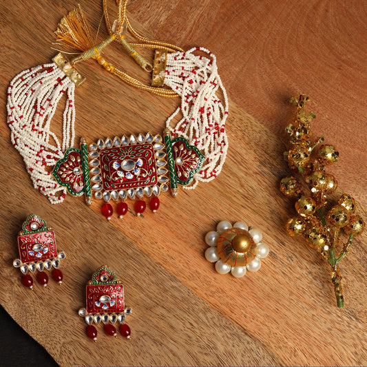 Meenakari Necklace Set