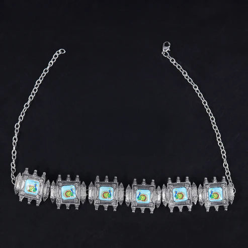 Choker Style Oxidised Neckpiece Set