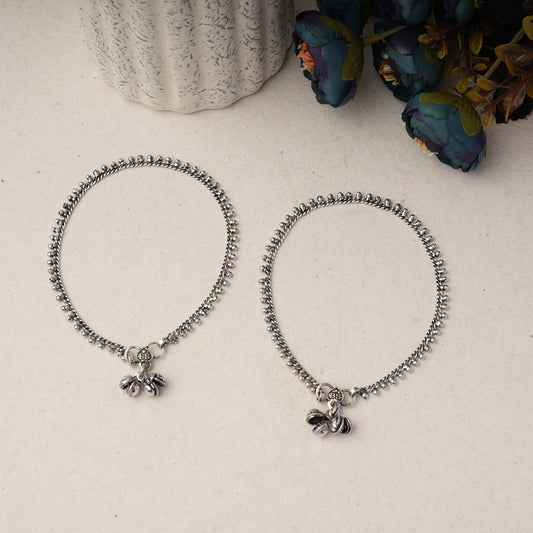 Beaded Oxidised Anklet
