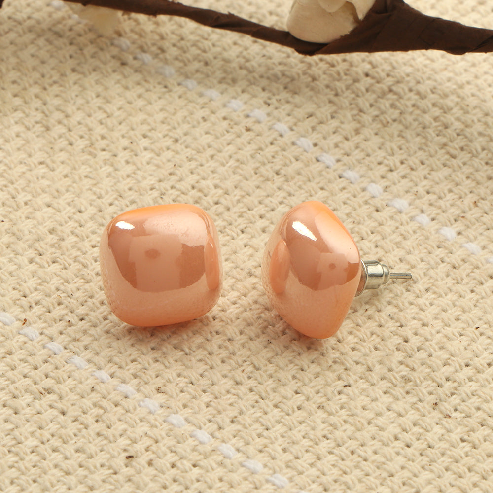Clean Glow- Stone Stud Earrings