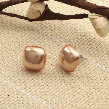 Clean Glow- Stone Stud Earrings