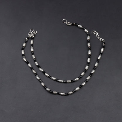 Black Beads studded Charm Bracelet