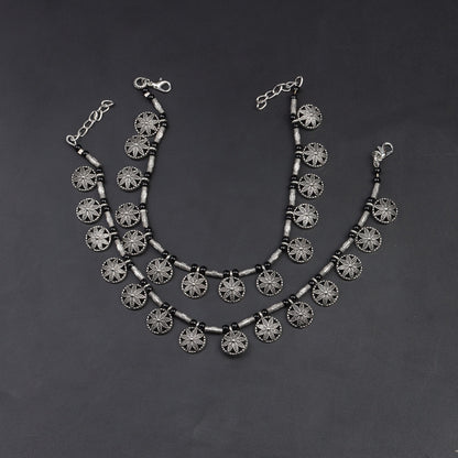 Black Beads studded Charm Bracelet