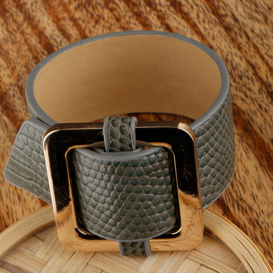 Grey Belted Bracelet