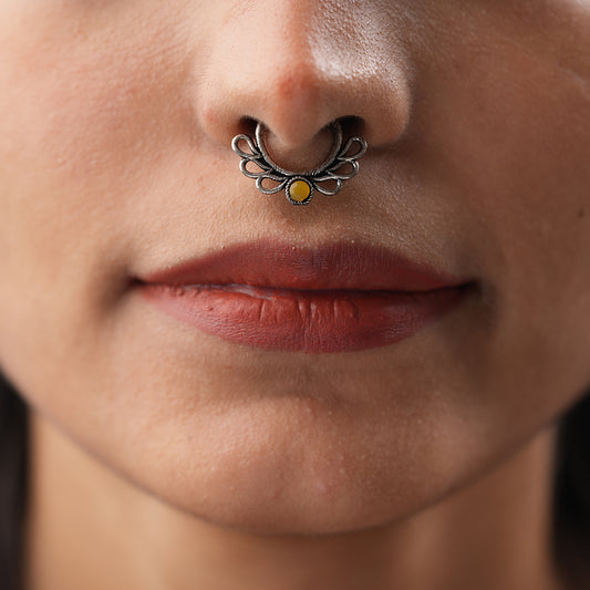 Stone Studded Beautiful Septum