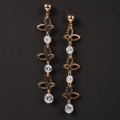 Hanging Butterfly Earrings