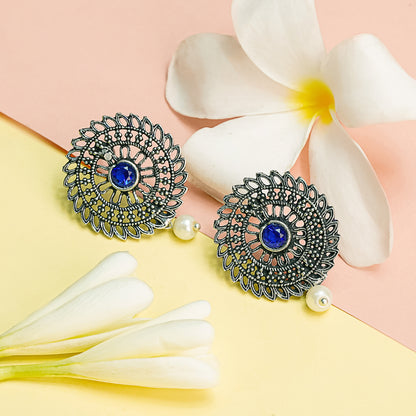 Charming Chakra stud earrings (Blue)