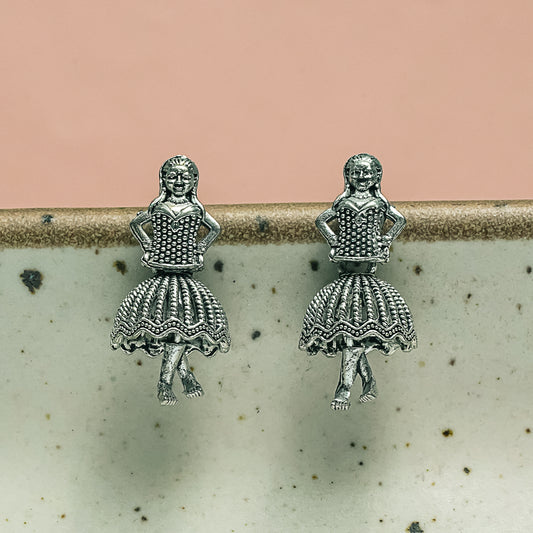 Doll German Silver Earrings