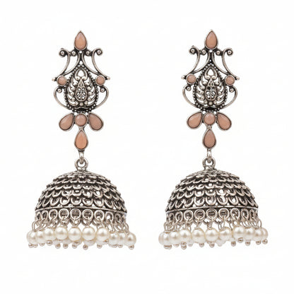 Kalash Kamal  earring (Light Orange)