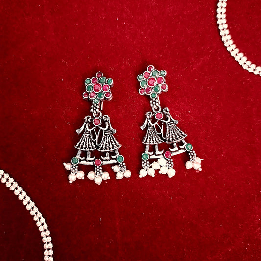 Multicolored Stone Studded Beautiful Dulha-Dulhan Earrings