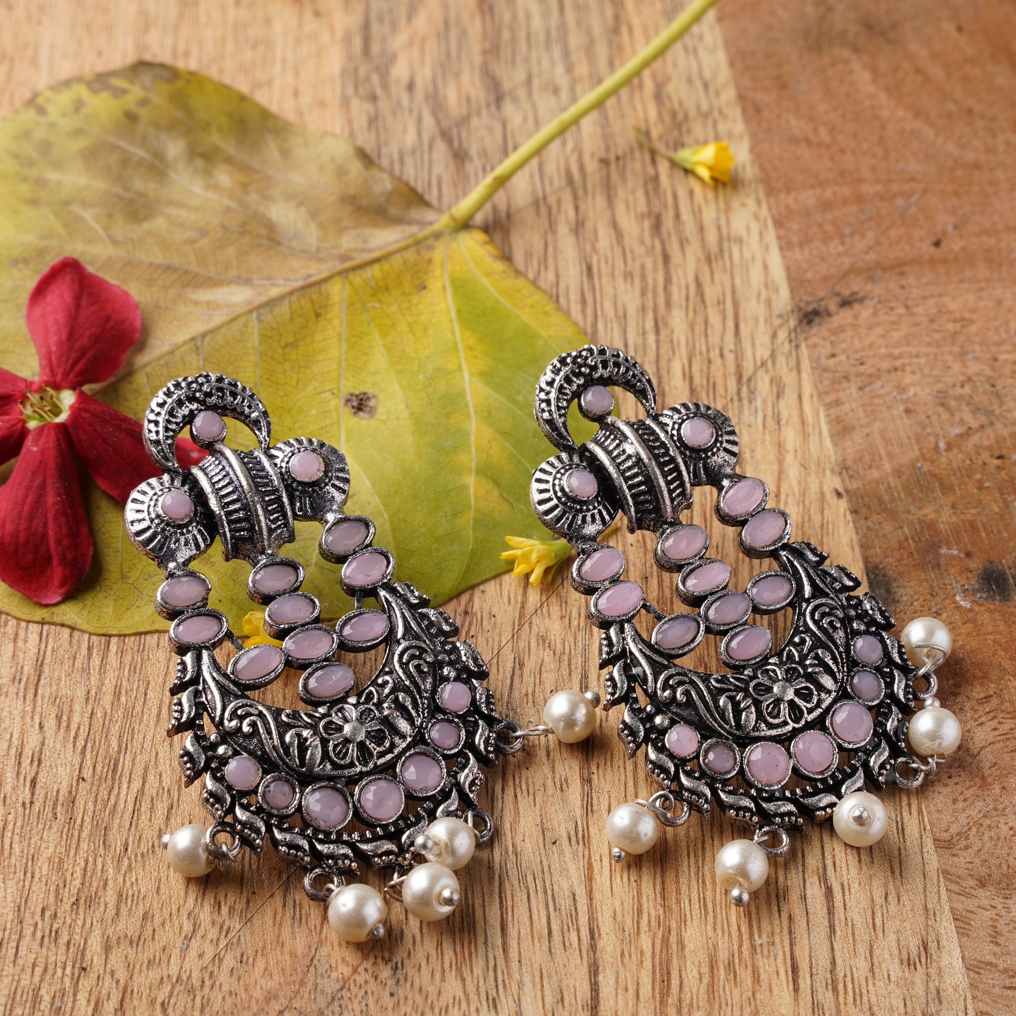German Silver Stone earrings in sale for women & Girls