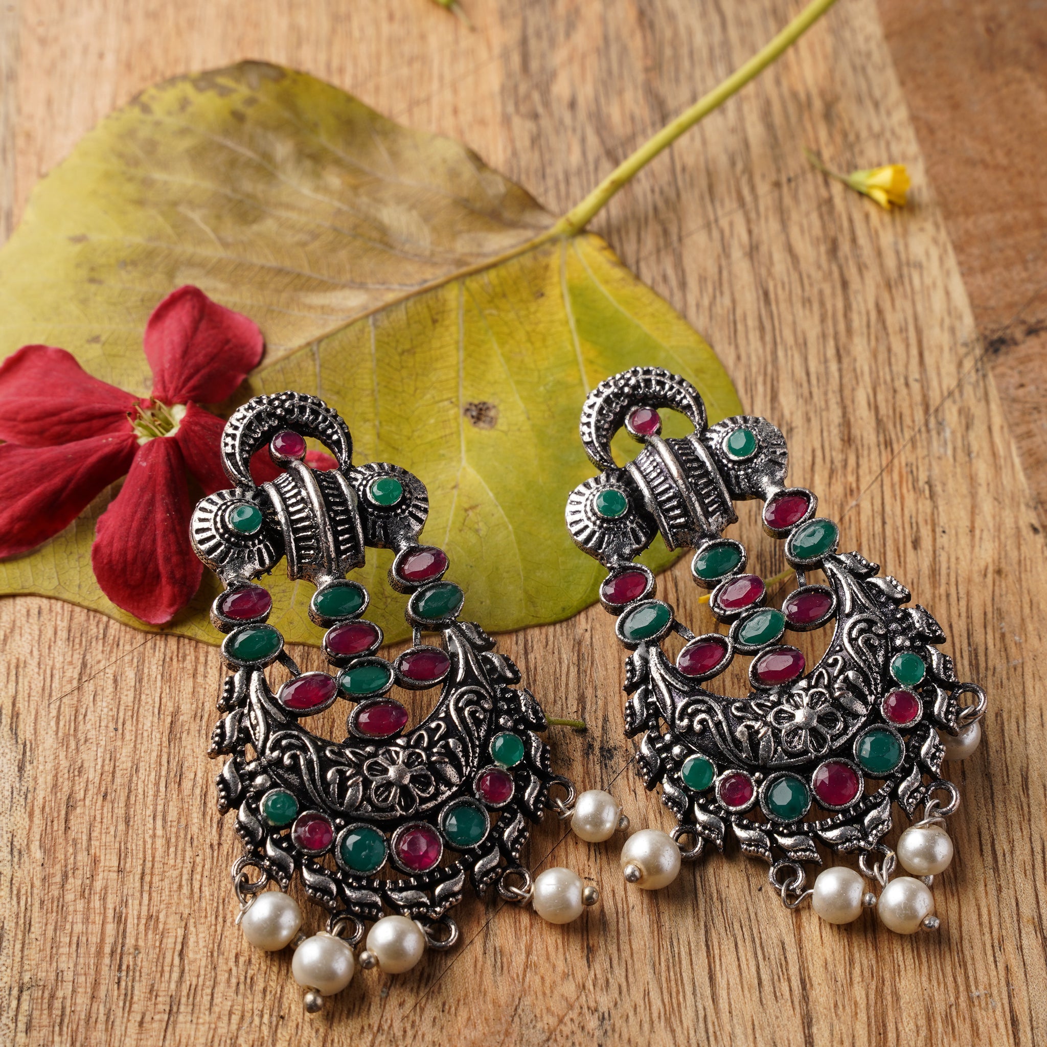 Oxidised German Silver Earring Sku_276 H1 at Rs 239.00 | Oxidized Earring |  ID: 2850658208788