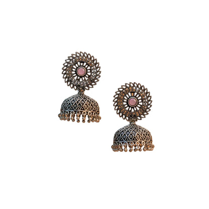 Jhilmil jhumki earring (Baby Pink)